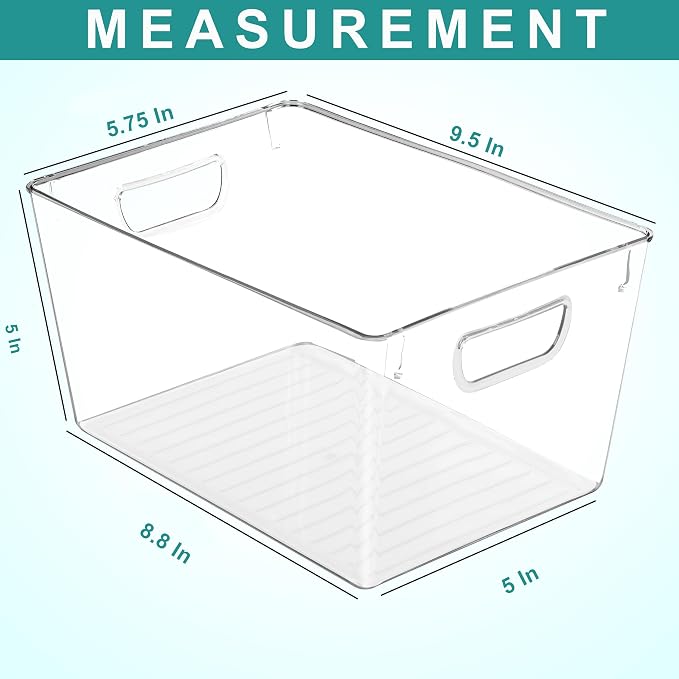 Utopia Kitchen Clear Organizer or Storage Bins - Image 2