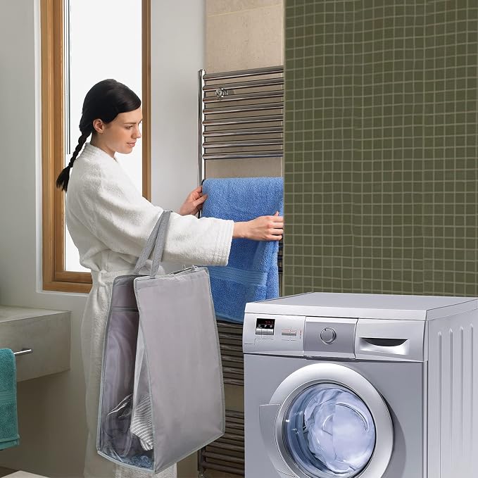 Fentec Hanging Laundry Hamper, Hanging Laundry Basket, Slim Laundry Hamper Bag - Image 7
