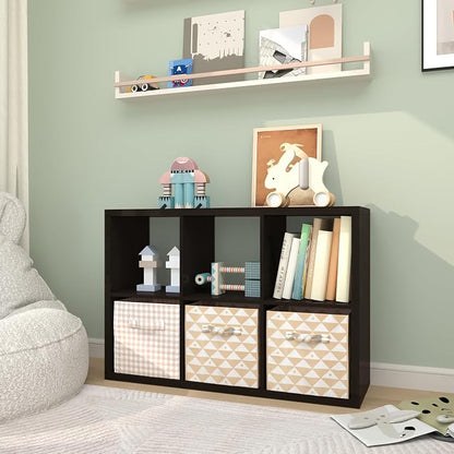6 Cube Storage Organizer Shelf, 11 inch | 2026 Wooden Thick Frame, Anti-Tipping - Image 9