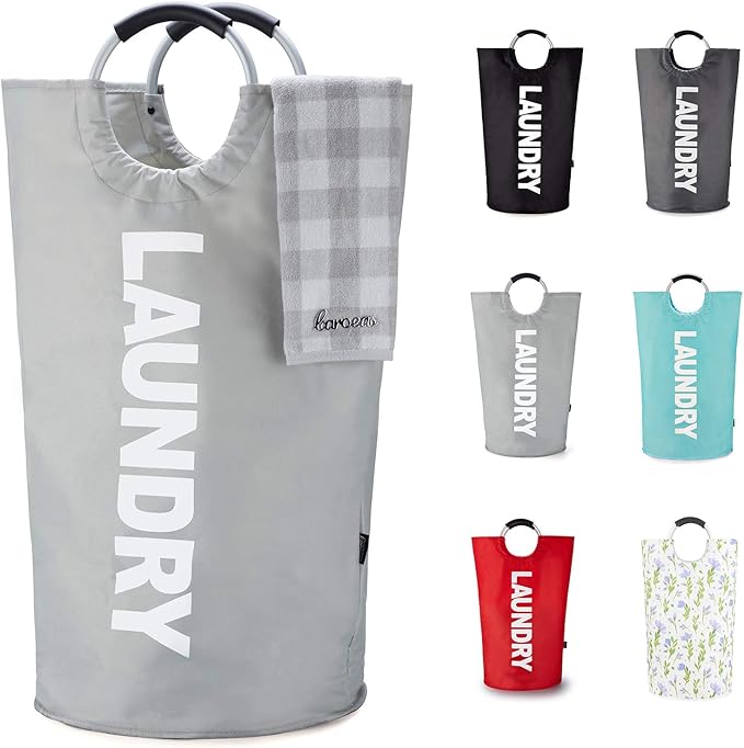 Caroeas 125L Laundry Basket, Large Laundry Hamper, Laundry Bag by Caroeas