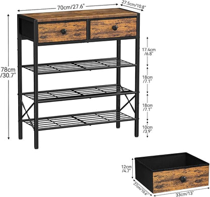 Shoe Rack for Entryway, 4 Tier Shoe Organizer - Image 3