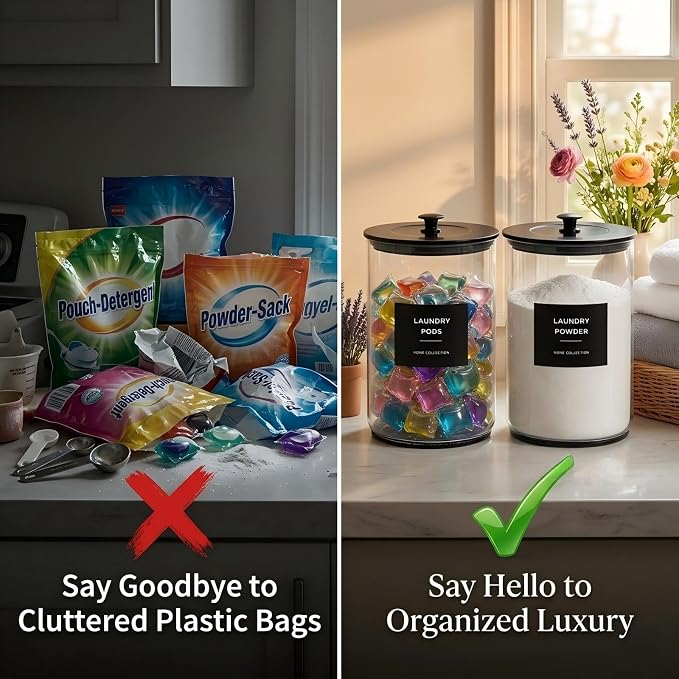 1 Gallon Glass Laundry Detergent Dispenser - Image 9