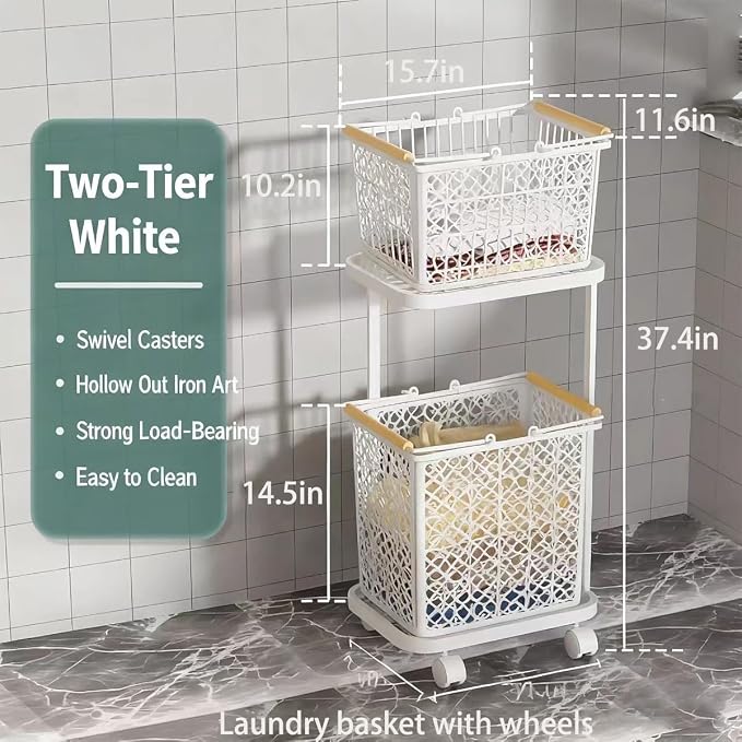 Large Laundry Baskets, Dirty Clothes Hamper - Image 7