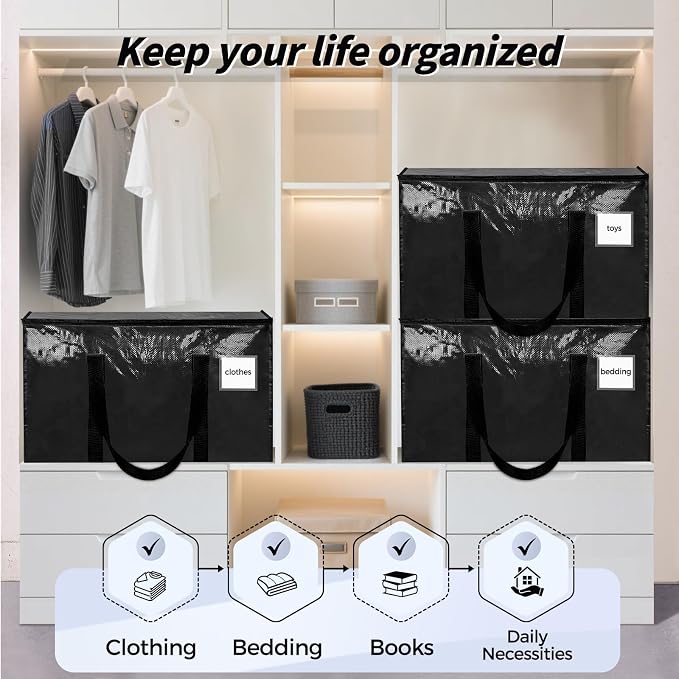 16 Pack Extra Large Heavy Duty Moving Bags, Reinforced Handles & Heavy-Duty - Image 7