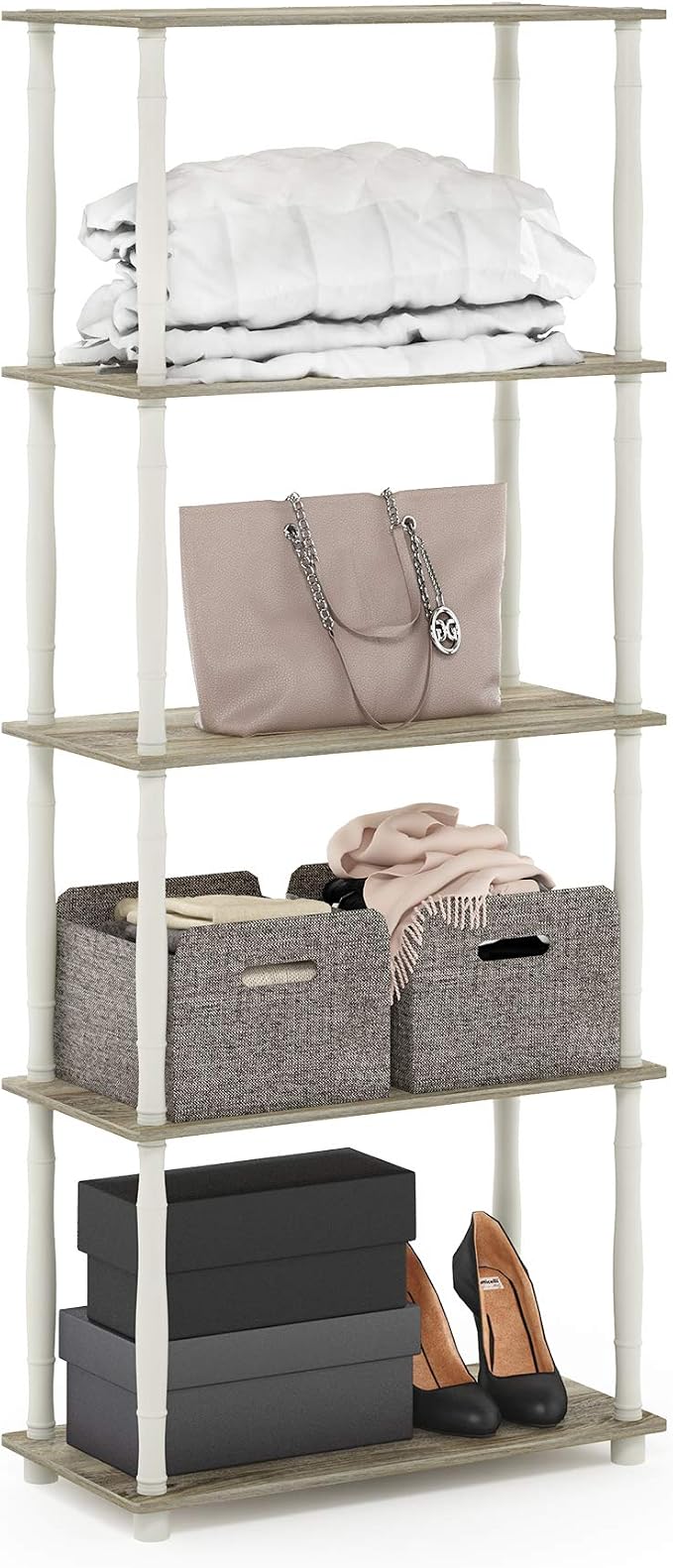 Furinno Turn-N-Tube 5-Tier Multipurpose Shelf / Display Rack / Storage Shelf / - Image 5