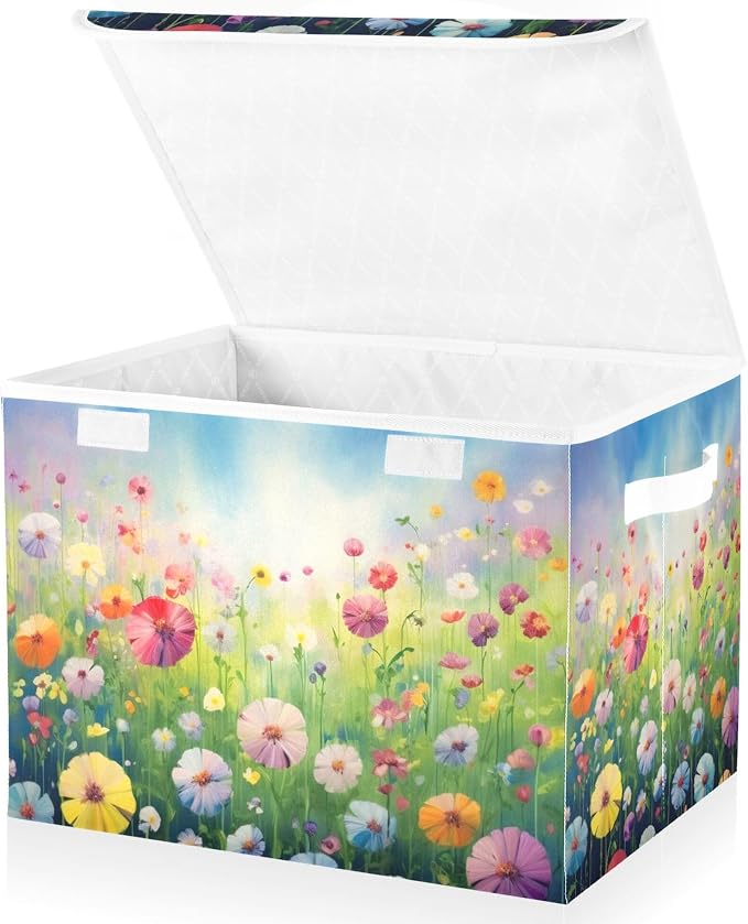 Colorful Flowers Storage Bins - Image 2