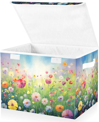 Colorful Flowers Storage Bins - Image 2