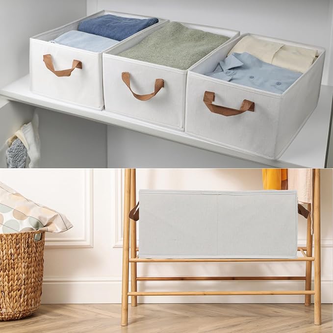 Fordonral Pack of 3 Large Capacity Storage Bins Closet Organizer System - Image 6