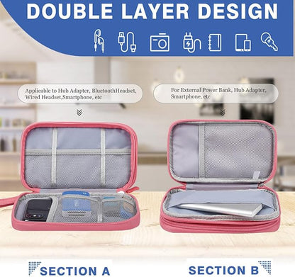 CAAORDKSO Electronic Accessories Case, Electronics Organizer Pouch Bag - Image 4