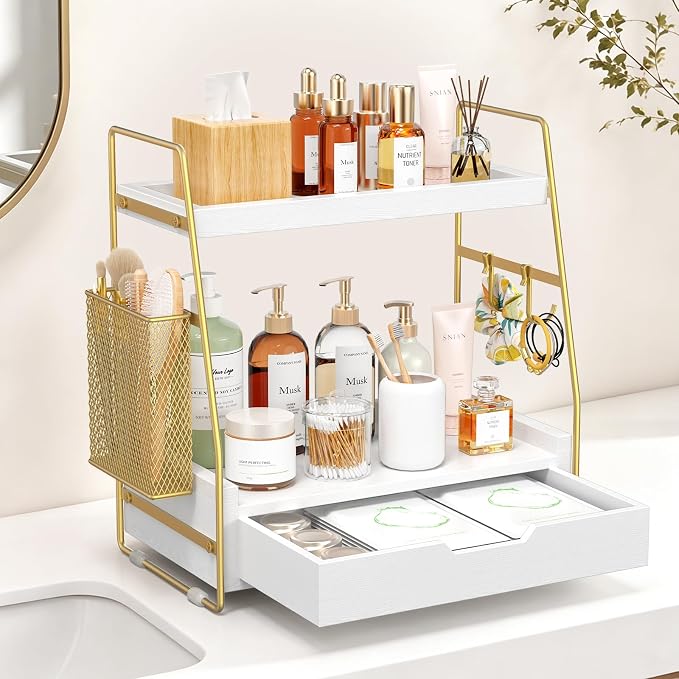2-Tier Bathroom Counter Organizer by Unknown