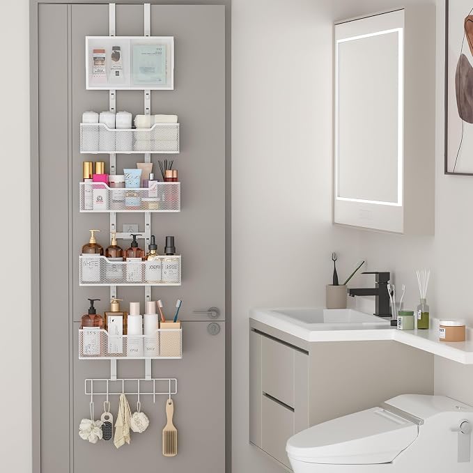 Adjustable Over The Door Organizer, Hanging Door Storage - Image 6