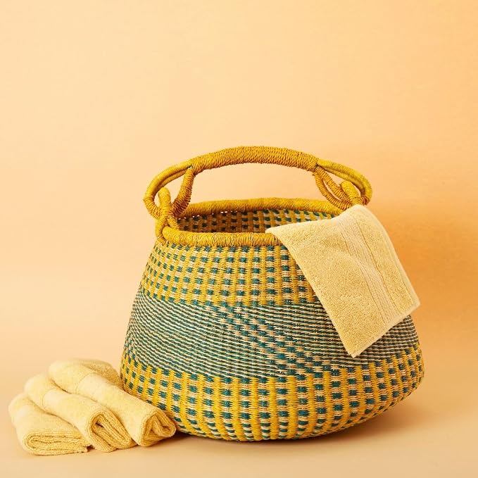 Home & Kitchen Decor, Wicker Basket, Picnic Basket, Living Room Basket by AfricainaBasket