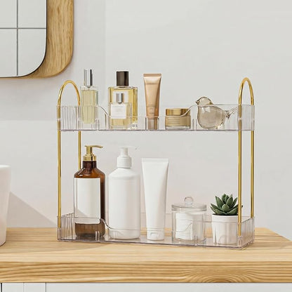 Bathroom Countertop Organizer, 2-Tier Slim Vanity Storage Rack by Unknown