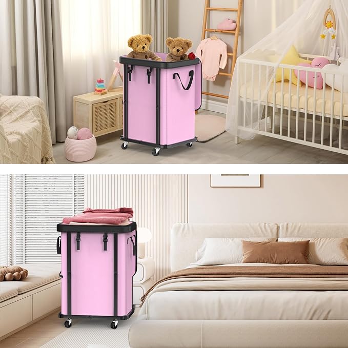 150L Large Fashion Laundry Basket - Image 7