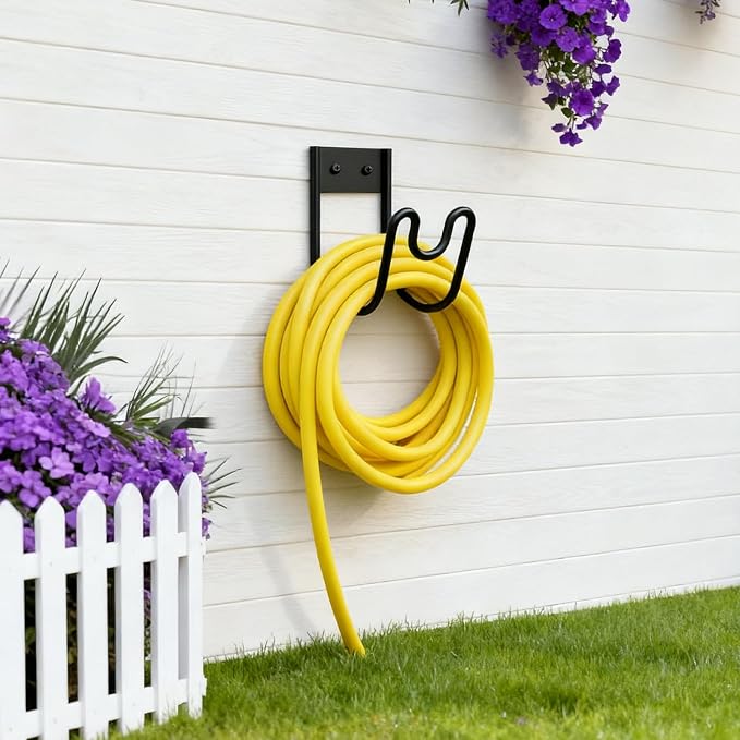 Heavy Duty Black Metal Hose Holder - Image 6