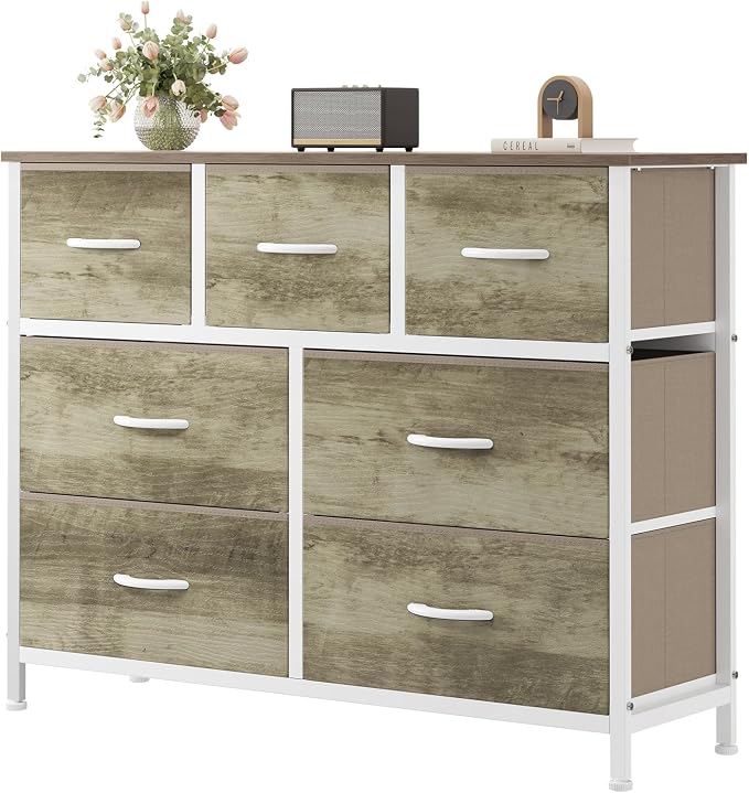 Sweetcrispy 7 Drawer Dresser for Bedroom Storage by Sweetcrispy