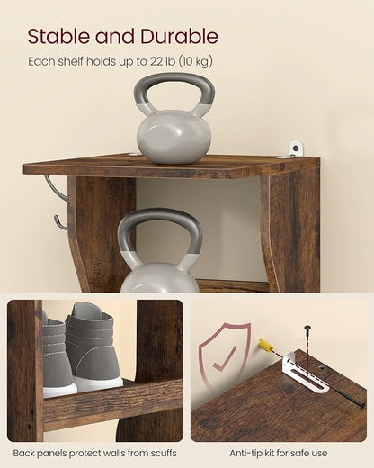 VASAGLE 7-Tier Vertical Shoe Rack, Narrow Shoe Storage Organizer - Image 7