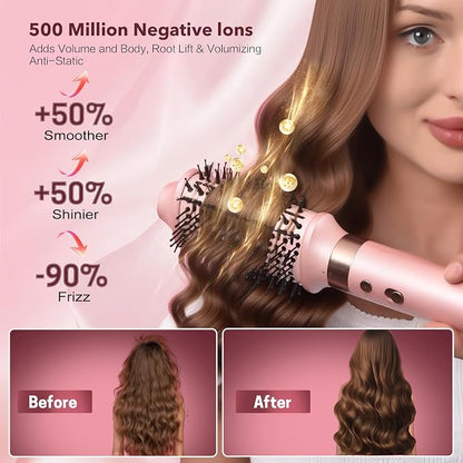 Dual Voltage StyleVibe 6-in-1 Air Styler, Hair Dryer & Blow Dryer Brush - Image 4