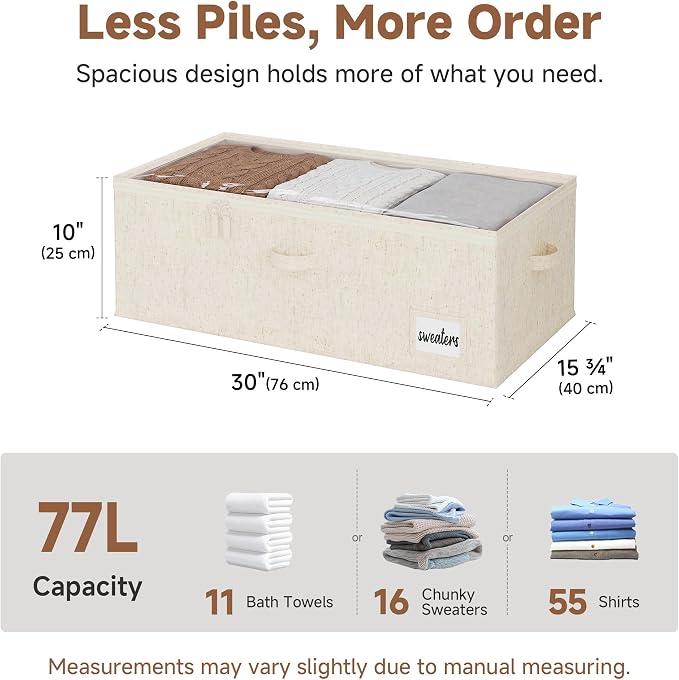 StorageWorks Under Bed Storage Bins, Handles and Label Holder, 20.5 Gallon - Image 2