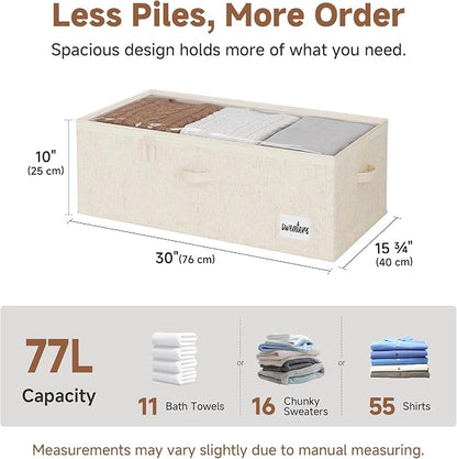StorageWorks Under Bed Storage Bins, Handles and Label Holder, 20.5 Gallon - Image 2