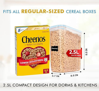 Shazo 2 Pack Small Airtight Cereal Containers Storage - Image 3