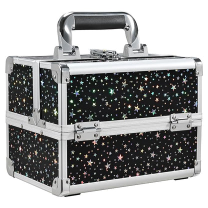 Joligrace Makeup Train Case Portable Cosmetic Box 2 Trays by Joligrace