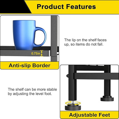 GIOTORENT 6-Wire Standing Storage Shelf - Image 5