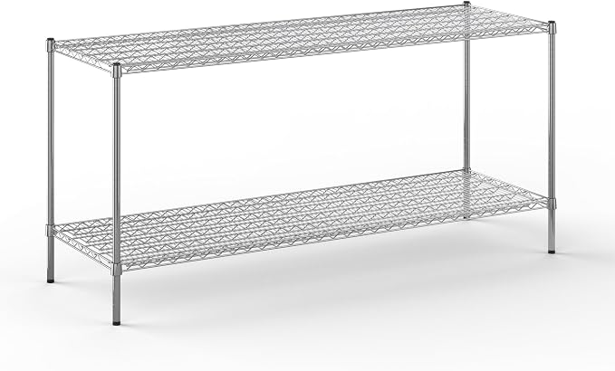 24" Deep x 72" Wide x 34" Height Wire Shelving Kit | 2-Tier | NSF Commercial by Regal+Altair
