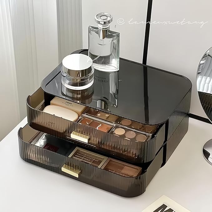 2 Pack Stackable Makeup Organizer by DecorcodeDecoryourhome