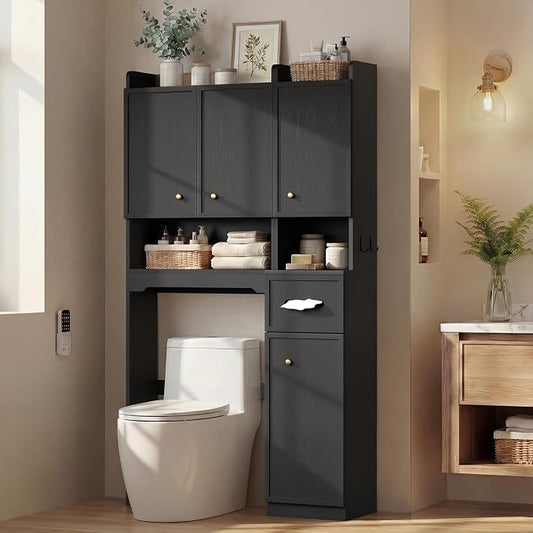 7-Tier Over Toilet Storage Cabinet, Separable Bathroom Storage | Over-Toilet by HAUOMS