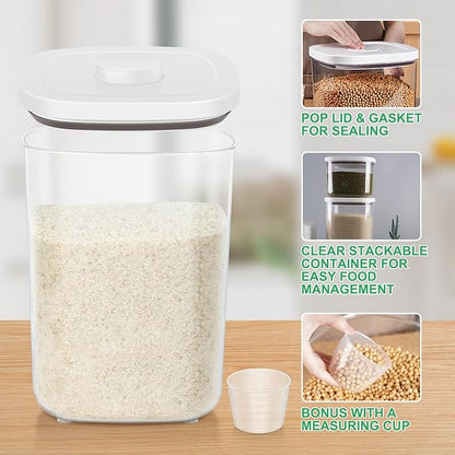 TBMax Large Flour Storage Container 10.56 Qt, 20 Lbs Rice Container - Image 2