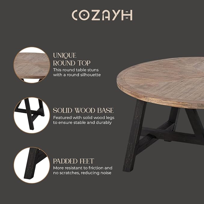 Rustic Farmhouse Coffee Table - Image 6