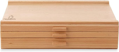 7 Elements 3 Drawer Wooden Artist Storage Supply Box - Image 6