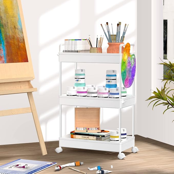 SOLEJAZZ 3 Tier Rolling Storage Cart - Image 5