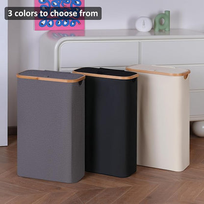60L Slim Laundry Hamper, Laundry Basket - Image 3