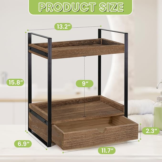 Ukonvi 2-Tier Bathroom Organizer Countertop - Image 3