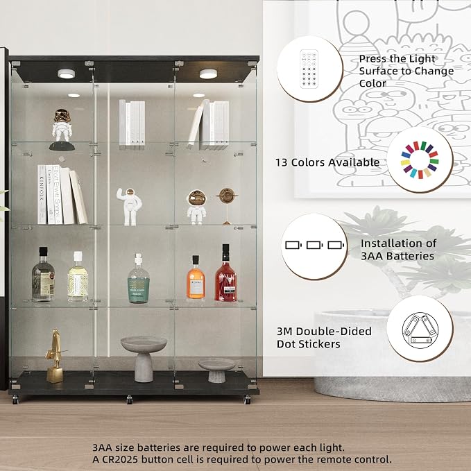 Beauty4U Glass Display Cabinet - Image 6