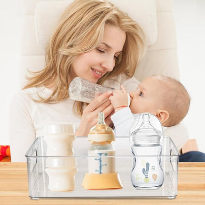 CTTZCKJ Plastic Baby Bottle Nursery and Food Organizer Storage Holder Bin - Image 5