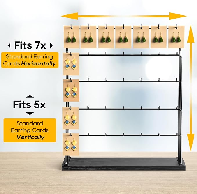 ORLESS Jewelry Display for Vendors, Earring Display Stand for Selling, Necklace - Image 3