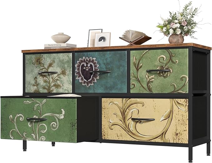 OLIXIS 5 Drawer Dresser for Bedroom, Storage Organizer Unit for Closet | Chest by OLIXIS
