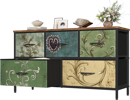 OLIXIS 5 Drawer Dresser for Bedroom, Storage Organizer Unit for Closet | Chest by OLIXIS