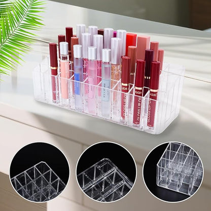 Rollerball Perfume Organizer, Beauty Scent Holder, 36 Space Clear Acrylic - Image 6