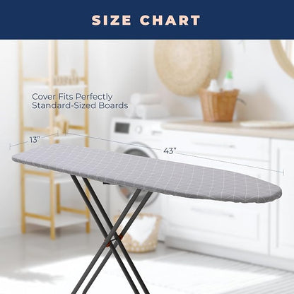 Happhom 13 x 43 Ironing Board Cover and Pad Extra Thick Heavy Duty Padded - Image 5