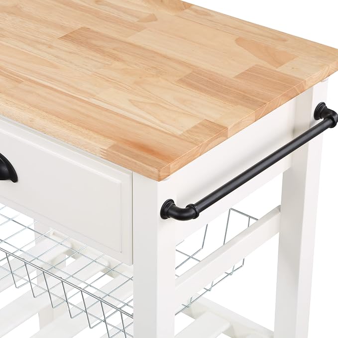 OSP Home Furnishings Hampton Kitchen Cart - Image 8