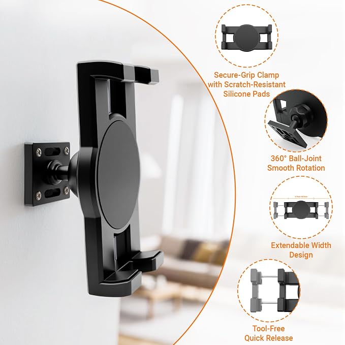 DYAUS 360° Rotating Skateboard Wall Mount, Extending Skateboard Wall Hanger - Image 3