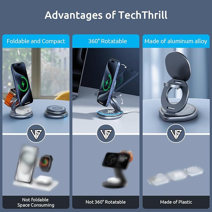3 in 1 Wireless Charging Station - Image 2