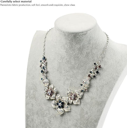 Oirlv Velvet 3-Dimensional Jewelry Stand Necklace Pendant Chain Jewelry Bust - Image 4