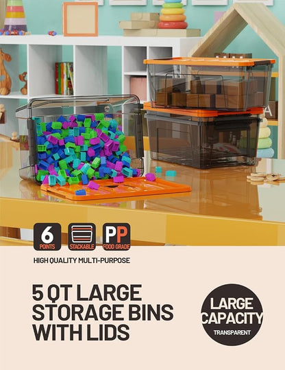 WYT 5-Quart Small Storage Container Bin - Image 6