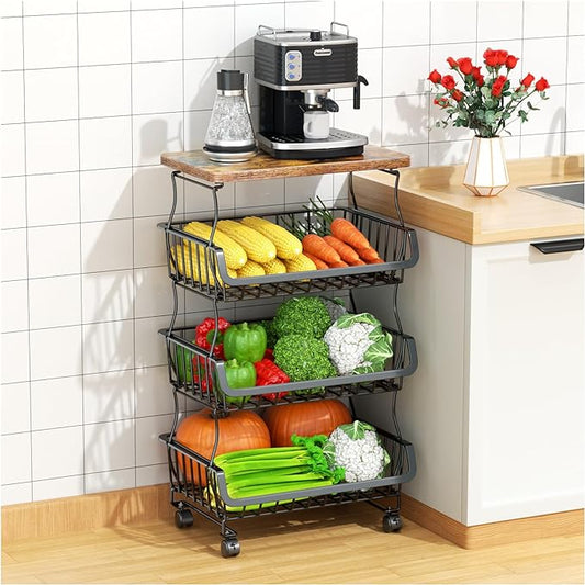 Gsiekare 4 Tier Fruit and Vegetable Basket by Gsiekare