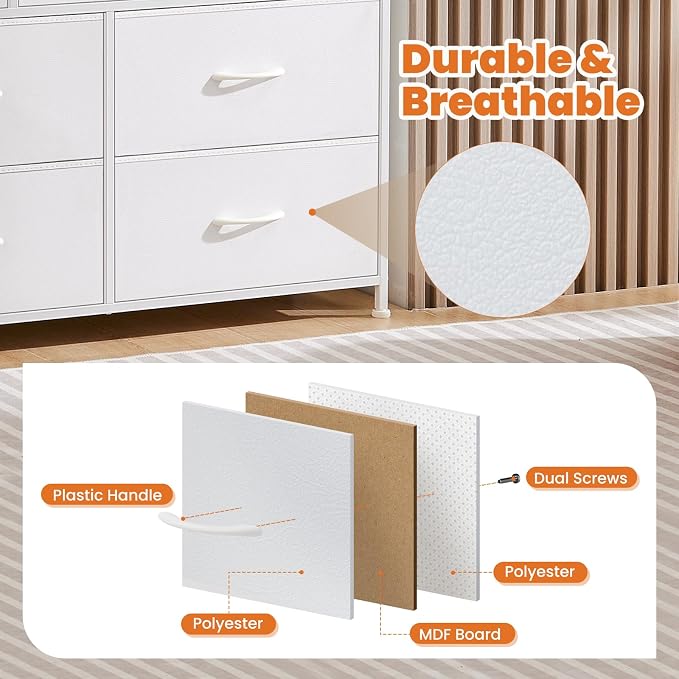 Sweetcrispy 7 Drawer Dresser Storage Organizer - Image 4